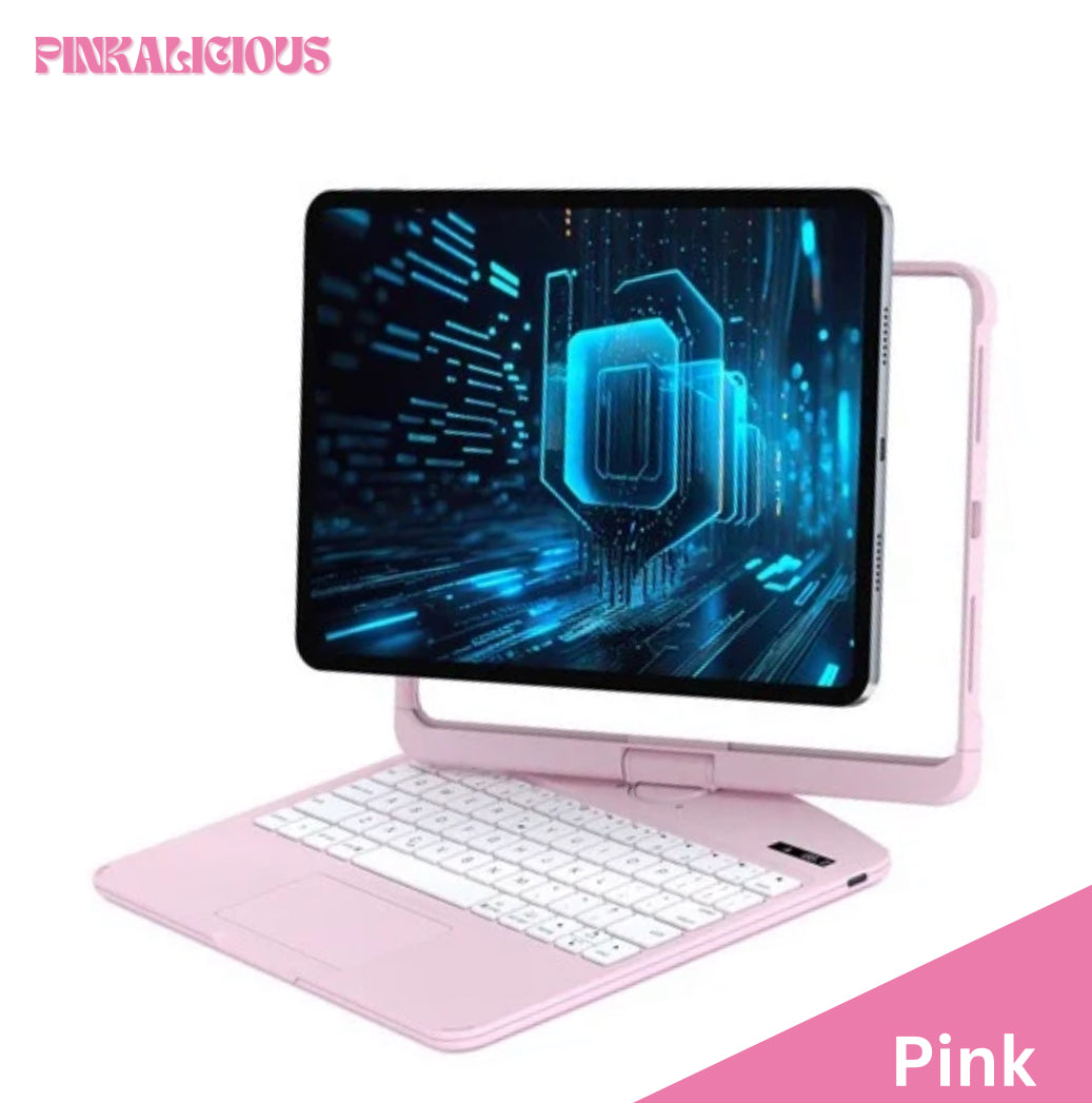 Cyber Cutie/Pink iPad Keyboard Case