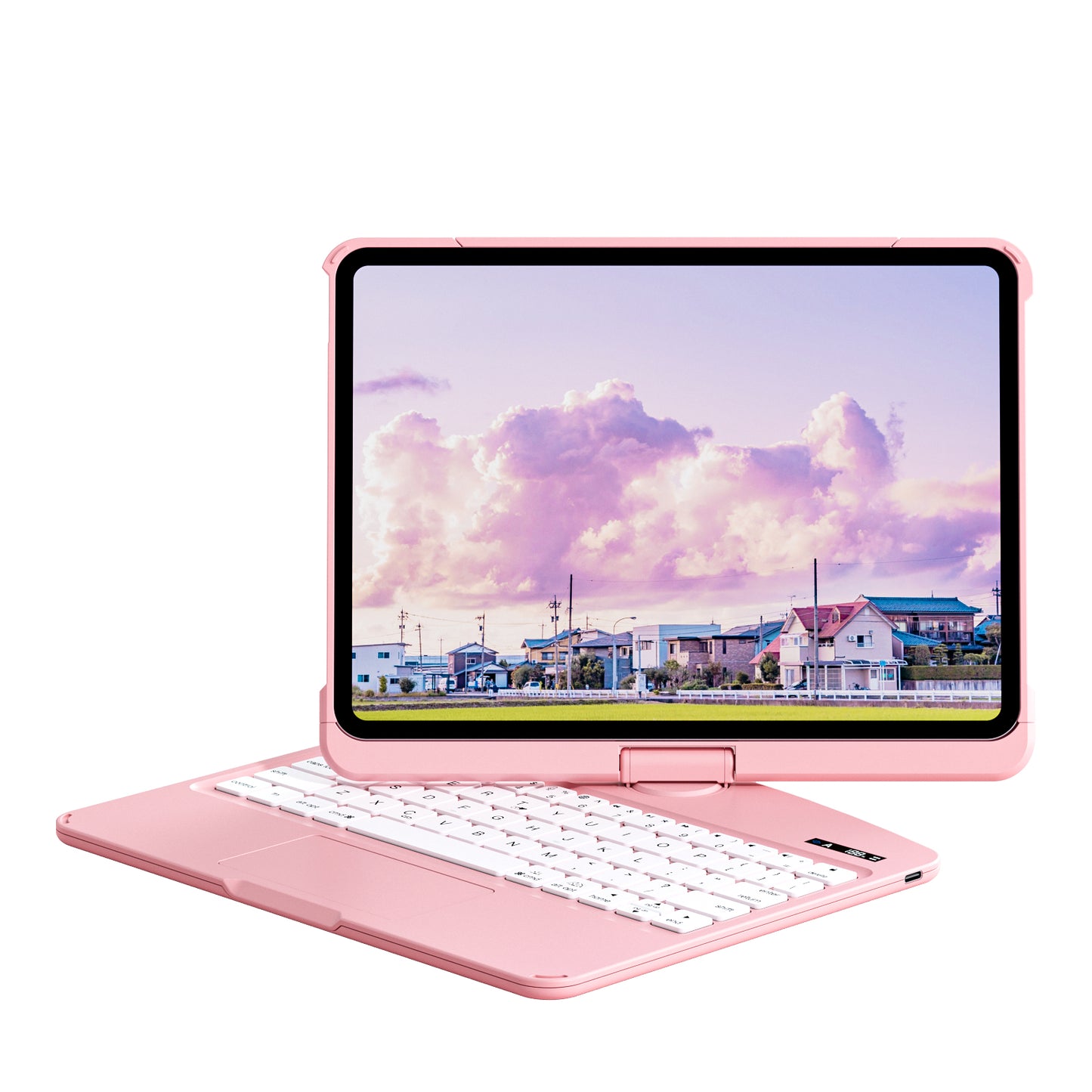 Cyber Cutie/Pink iPad Keyboard Case